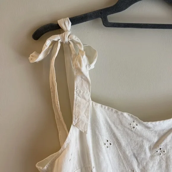 NWT Madewell Rosalie Tie-Strap Top in Geo Eyelet - Picture 8 of 8
